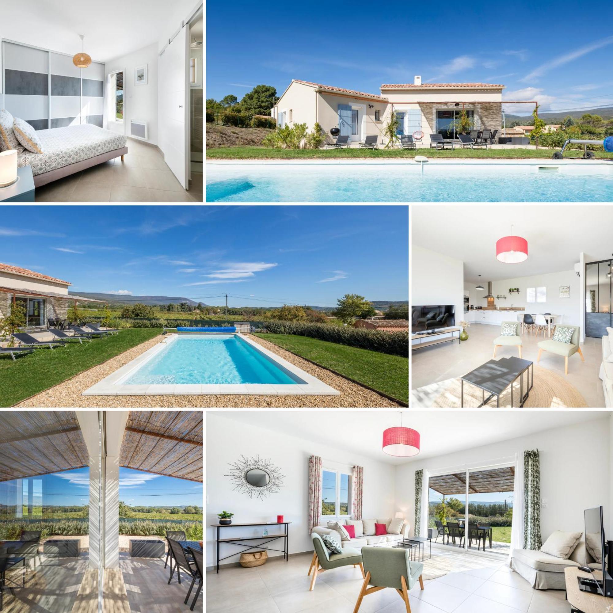 Villa Piscine Chauffée Saint-Saturnin-lès-Apt Extérieur photo